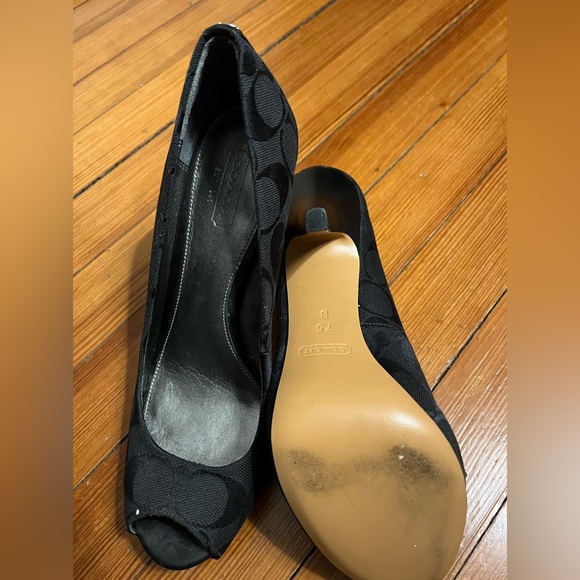 Coach Aldis Peep Toe High-heel Stilletos - Picture 7 of 8